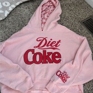 Coca-Cola "Diet Coke" Cropped Hoodie.
